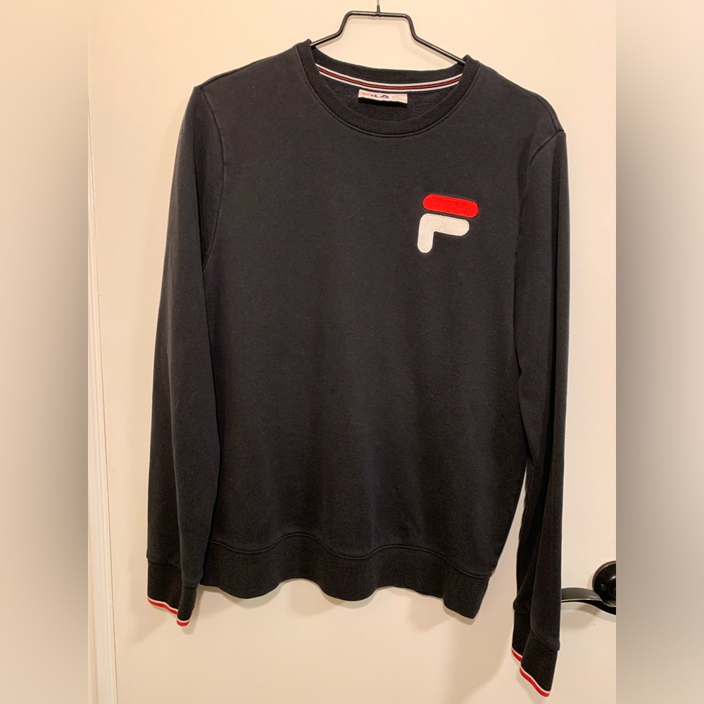 Fila Black Crew Neck Sweater